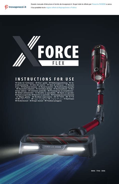 rowenta xforce manual.